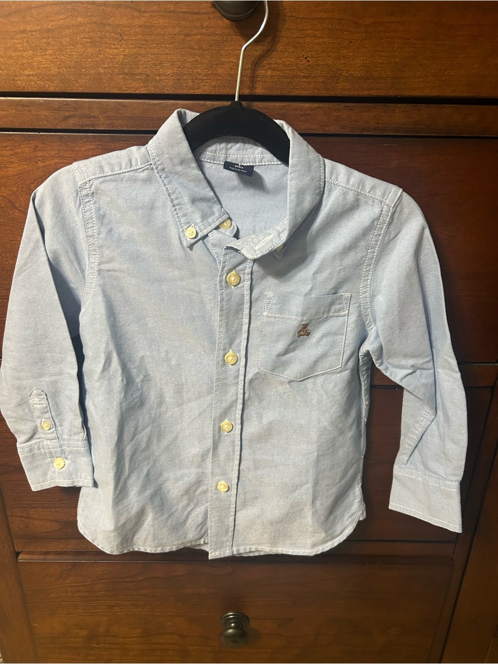 Baby Gap Toddler Oxford button up shirt blue 3 years